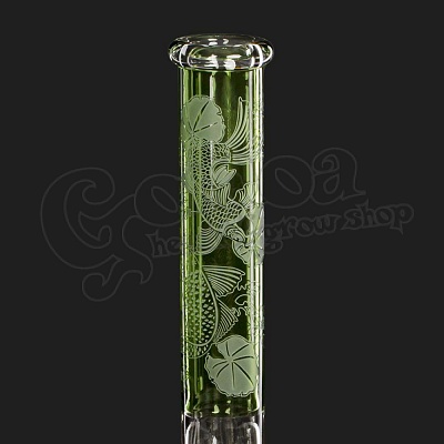 Amsterdam Deep Ocean Green üveg bong 2